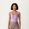 Anna-Kaci Active Women's Cross Back Sports Tank Top with Scoop Neckline and Wide Supportive Band - 2 of 4