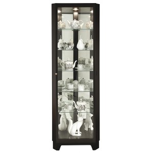 Howard Miller 680631 Melissa Iv Curio Cabinet 680631 Black Satin - 1 of 2