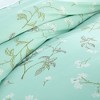 Southshore Fine Living Myosotis Scorpiodes 300 TC 100% Cotton Sateen Duvet Cover Set with Shams - 3 of 4