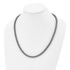 Black Bow Jewelry Men's 5.75mm Stainless Steel Antiqued Box Chain Necklace, 24 Inch - 4 of 4