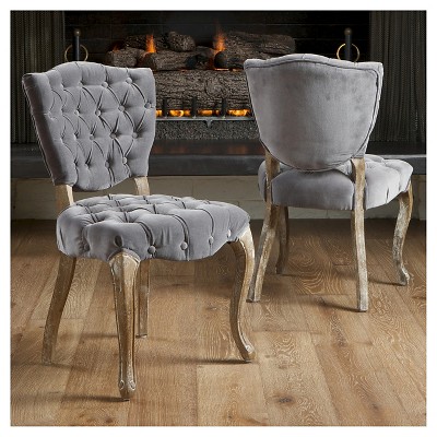 Bates Tufted Dining Chair Set 2ct - Christopher Knight Home