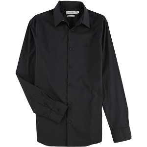 Calvin Klein Mens Slim Fit Chambray Button Up Shirt - 1 of 2