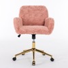 NicBex Luxury Velvet Swivel Office with Reclining Back,Chic Height Adjustable Ergonomics Computer Chair with Wheels,Versatile Vanity Chairs - 2 of 4