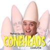 Skeleteen Alien Cone Bald Head - Weird Halloween Costume Accessory Egg Shaped Heads Props for Men Women Boys and Girls - 4 of 4