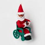 Santa in Wheelchair Holding Gift Fabric Christmas Tree Ornament - Wondershop™