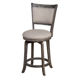 French Country Swivel Counter Height Barstool - Buylateral - 1 of 4