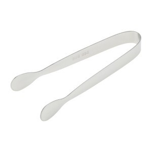 Unique Bargains Food Tongs Round Head Ice Tongs Sugar Cube Clip Food Tong Dishwasher Safe 304 Stainless Steel 4 Inch 1Pcs - 1 of 3