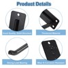 Unique Bargains Heavy Duty Garage Garden Storage Wall Utility J Hooks 4 Pcs - 3 of 4