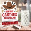 Big Dot of Happiness Western Hoedown - How Many Candies Wild West Cowboy Party Game - 1 Stand and 40 Cards - Candy Guessing Game - 2 of 4