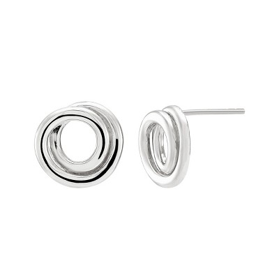 Silpada 'Karma Swirl' Stud Earrings in Sterling Silver