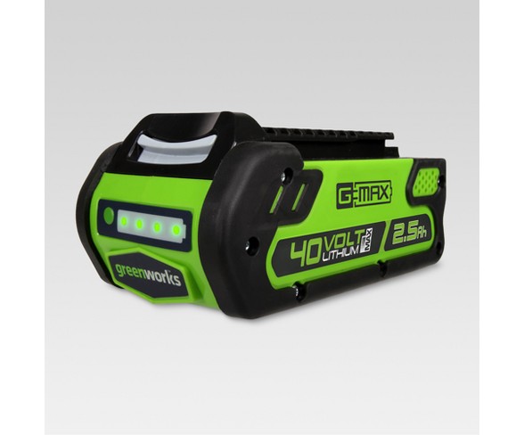 GreenWorks 40V 2.5Ah Battery Electric Lime