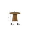 Best Master Furniture, Terra Transitional Round End Table with Pedestal Base - 3 of 4