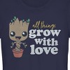 Juniors Womens Guardians of the Galaxy Groot All Things Grow with Love T-Shirt - 2 of 4