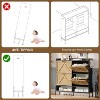 Shoe Storage Cabinet with 4 Flip Drawers, Hidden Wood Shoe Rack Storage - 4 of 4