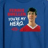 Men's - Ferris Bueller's Day Off - Ferris My Hero Long Sleeve Graphic T-Shirt - 2 of 4