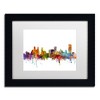 Trademark Fine Art -Michael Tompsett 'Buffalo New York Skyline' Matted Framed Art - 2 of 4