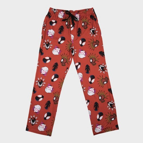 Men's Spider-man Knit Fictitious Character Printed Pajama Pants - Brown :  Target