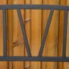 VYNXARIA Outsunny 50" Metal Garden Bench - Stylish Black Outdoor Seating for Two - 3 of 4