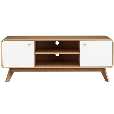 Ren Home Leva Scandinavian-Style TV Stand with Shelves