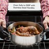KitchenAid 3-Ply Base Stainless Steel 4qt Casserole with Lid: Round Baking Dish, Tempered Glass Lid, Dishwasher & Oven Safe - 3 of 4