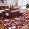Christmas Tree Area Rugs, Non-Slip Machine Washable Holiday Carpet for Kitchen Hallway - 3 of 4
