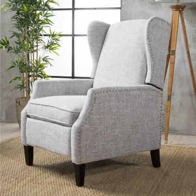 Wing Back Recliner Chair, Recliner Sofa PU Leather for Adults, Recliners Home Theater Seating with Lumbar Support, Armchair for Living Room