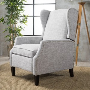 Wing Back Recliner Chair, Recliner Sofa PU Leather for Adults, Recliners Home Theater Seating with Lumbar Support, Armchair for Living Room - 1 of 4