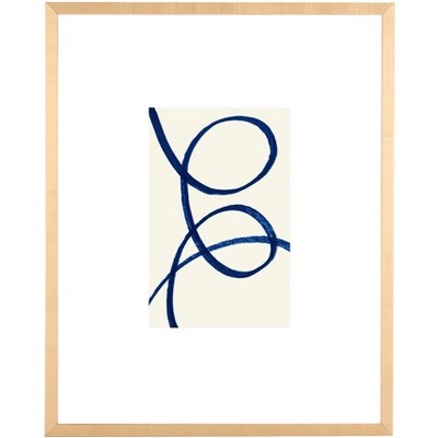 Play Hard - 16" X 20" - Ivory/Navy - Framed Wall Art - WLA2059 - Safavieh