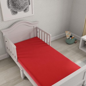 INFURNIC Mattresses Kids Full Mattress with Memory Foam Water Resistant Cover and High Density Support Base, Red, 75"*53"*5" - 1 of 4