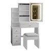 Vanity Table + Cushioned Stool - 2 of 4