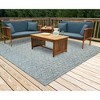 Liora Manne Carmel  Indoor/Outdoor Rug  Aqua.. - 2 of 4
