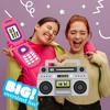 Big Dot of Happiness Through the Decades - Milkshake, Flip Phone, and Boom Box Decorations - 50s, 60s, 70s, 80s, & 90s Party Large Photo Props - 3 Pc - 2 of 4