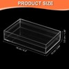 Unique Bargains Square Cube Clear Acrylic Box with Lid for Candy Tiny Jewelry Display - 2 of 4
