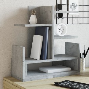 Aghana Digitals Cement Gray Plywood Desktop Organizer - 49x20x52.5cm, 20kg Capacity, Modern - 1 of 4