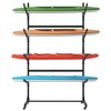 SKRAN 80''H Freestanding Kayak Storage Rack – Holds 4 Kayaks, Heavy-Duty Adjustable Stand with Lockable Wheels for Kayak, Canoe, SUP & Surfboard - 2 of 4