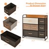 Costway 7-Drawer Dresser Storage 3-Tier Organizer Tower Steel Frame Wooden Top - 3 of 4