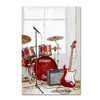 Trademark Fine Art -The Macneil Studio 'Drums and Guitar' Canvas Art - 2 of 3