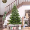 HOMCOM 9ft Artificial Sparse Christmas Tree with Steel Stand and 4306 Tips for Home Office Holiday - 3 of 4