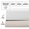 Hearth & Harbor Waffle Shower Curtain for Bathroom - 72x72 Heavy Duty Bathroom Curtain - 3 of 4