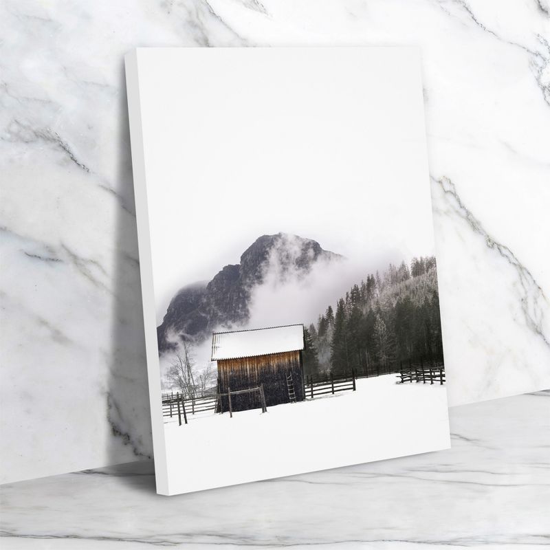 Americanflat Farmhouse Landscape Winter Fog By Tanya Shumkina Wrapped Canvas, 4 of 7