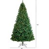 Artificial Christmas Tree with Clear LED Lights and Bendable Branches – Classic Holiday X-Mas Décor Tree - 3 of 4