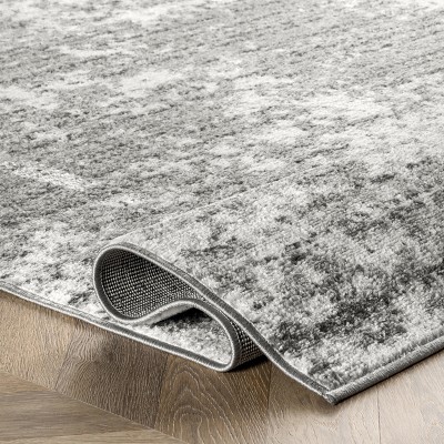 Deedra Modern Abstract Gray 32" Non-Slip Area Rug