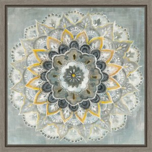 Amanti Art Sunburst (Mandala) by Danhui Nai Canvas Wall Art Print Framed 16 x 16-in. - 1 of 4