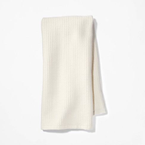 Classic Waffle Weave Bath Towel - Cream