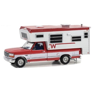 1/64 1995 Ford F-250 Long Bed with Winnebago Slide-In Camper, Hobby GLT30449