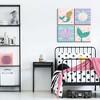 Big Dot of Happiness Let's Be Mermaids - Kids Room, Nursery Decor and Home Decor - 11 x 11 inches Nursery Wall Art - Set of 4 Prints for baby's room - 3 of 4