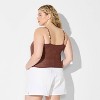 Women's Scoopneck Shell Trim Tank Top - Wild Fable™ - 3 of 4