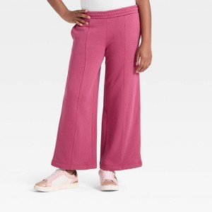 Girls' Fleece Wide Leg Sweatpants - art class™ - 1 of 3