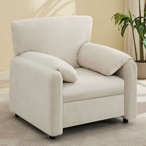 NicBex Modern Accent Chair Oversized Arm Chair Sofa Chair Comfy Chair for Living Room, Reading Room, Bedroom - 1 of 4