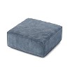 PAGED Upholstered Footrest Ottoman, Modern Sectional Sofa Footstool Module with High-density Foam, Coffee Table for Living Room, Bedroom, Antique Gray - 3 of 4